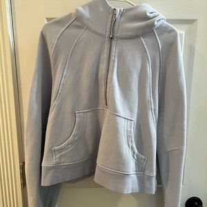 Lululemon Scuba Half Zip in Blue Linen